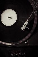 Close up of needle on a record player photo