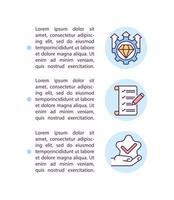 Setting expectations concept line icons with text vector