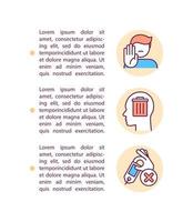 Mental clutter clearing concept line icons with text vector