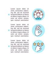 Exceptional client service concept line icons with text vector