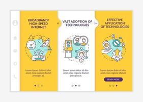 Successful digital inclusion onboarding vector template