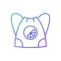 Branded sling bag gradient linear vector icon