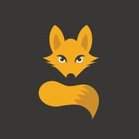 fox logo themes in bold vector image