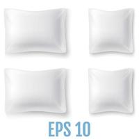 Set of Mock Up of a Realistic Pillows vector