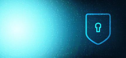 Network Technology Shield Security protection and connection Concept background design vector illustration
