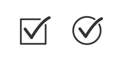 Checkmark vector icon symbol