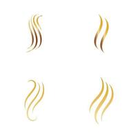 Hair line logo and symbol vector