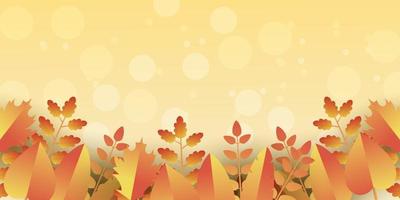 Beautiful autumn leaves background vector