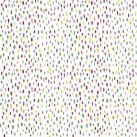 Seamless pattern of multicolored dots, smears, spots, ovals on a white background. Abstract pattern. Vector illustration drawn by hands