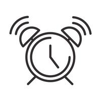 alert icon alarm clock attention danger exclamation mark precaution line style design vector