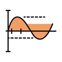 math education school science calculus diagram analysis line and fill style icon vector