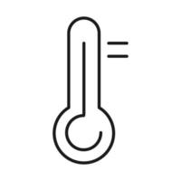Thermometer line style icon vector design