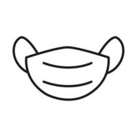 mask line style icon vector design