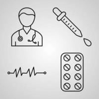 Medical Icon Set Vector illustration
