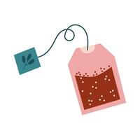 tea bag beverage free form style icon vector