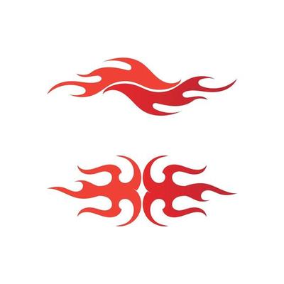 Fire flame nature logo and symbols icons template vector