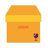 box delivery service detailed style vector
