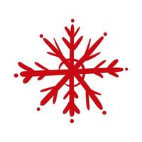 snowflake ice hand draw style icon vector