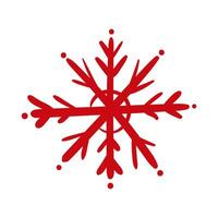 snowflake ice hand draw style icon vector