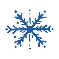 snowflake ice hand draw style icon vector