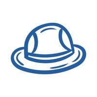 sombrero canadiense accesorio icono de estilo de dibujo a mano vector