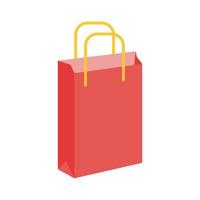 paper shopping bag detailed style vector