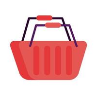 shopping basket market detailed style vector