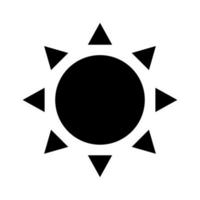 icono de estilo de línea de estrella de sol vector