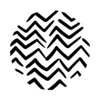 zig zag organic pattern line style vector