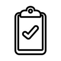 checklist clipboard flat style icon vector