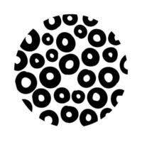 círculos estilo de línea de patrón orgánico vector
