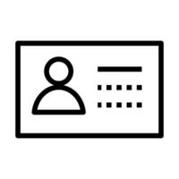 id document flat style icon vector