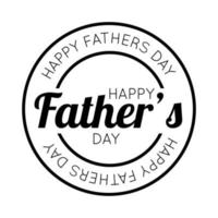 happy fathers day seal line style icon vector