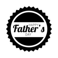 happy fathers day lace line style vector