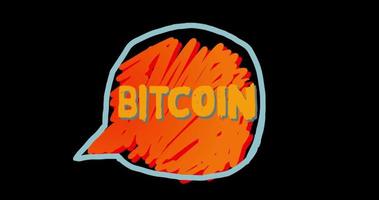 doodle discorso bolla dicendo bitcoin video