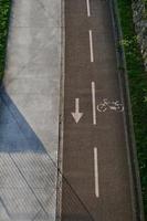 bicycle traffic signal on the street photo