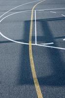 street basketball court shadows photo