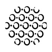 circles organic pattern line style vector