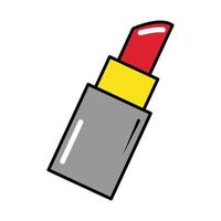 make up lipstick pop art comic style flat icon vector