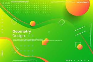 composición de formas geométricas fluidas vector