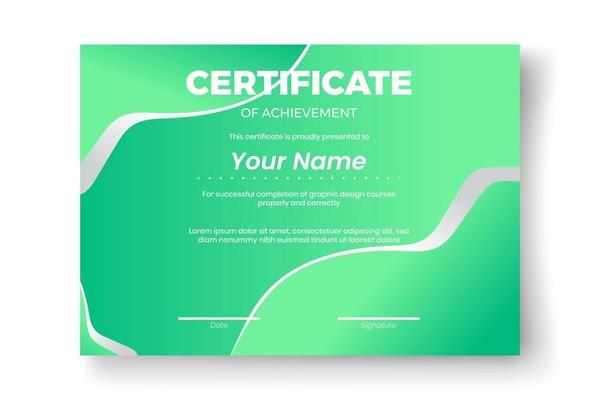 Modern certificate design with Abstract geometric  background