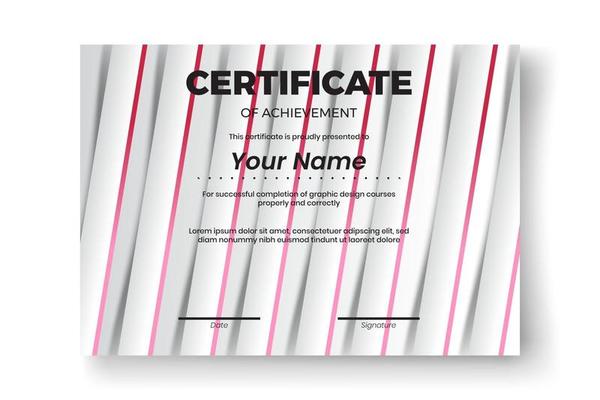 Modern certificate design with Abstract geometric  background