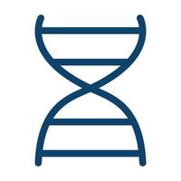 medical molecule dna genetic silhouette icon vector
