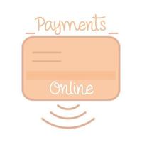 new normal ecommerce and payment online after coronavirus hand made style flat vector