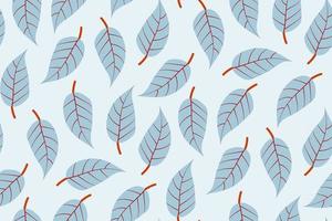 leaf seamless pattern vector