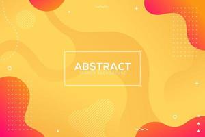 Dynamic abstract liquid trendy color gradation background vector