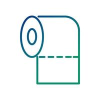 roll bandage line style icon vector