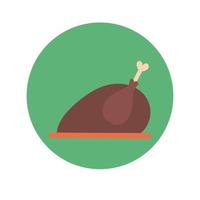 turkey cooking hand draw style vector