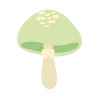 fungus plant hand draw style icon vector