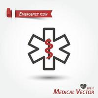 Emergency icon  Medical vector